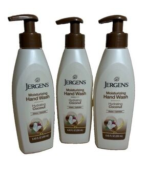 3 Pack Jergens Hydrating Coconut Moisturizing Hand Wash